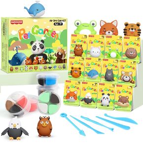 Air Dry Clay for Kids，12 Boxs Modeling Clay Kit with 5 Sculpting Tools, Safe Non-Toxic Model Magic Clay, DIY Art and Crafts Toy Gift, Party Home Favors for Boys, Girls, Toddler