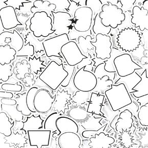 90PCS Dialog Paper Stickers Blank Bubble Sticker Labels Assorted Shape Paper Sticker Adhesive Labels Cute Writing Stickers for Scrapbooking, Planners, Calendar (2 Boxes)