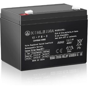 ANPABO 24V 5Ah Sealed Lead Acid Rechargeable Battery, with Universal F2 Terminals, Compatible with 24V Ride-Ons