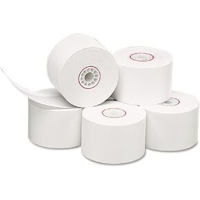 PM Company 18996 Single Ply Thermal Cash Register/POS Rolls, 1 3/4-Inch x 150 ft., White, 10/Pk