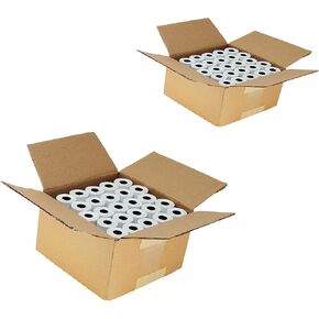 BuyRegisterRolls (2 Cases ) 2 1/4 x 70 Thermal Paper Large Rolls (53 GSM) For Clover Flex, Verifone VX520 Ingenico ICT220 ICT250 First Data FD400 Nurit 8000 8020 STP103 BPA Free