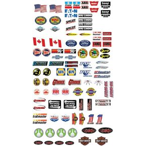 Bumper/Window Decals for RC Scale cralwer - 2 Styles - Axial SCX10 II RC4WD Redcat Gen7 Gen8 TRX4 Vanquish VS4-10 Stickers (Rock Band - 52 Piece)