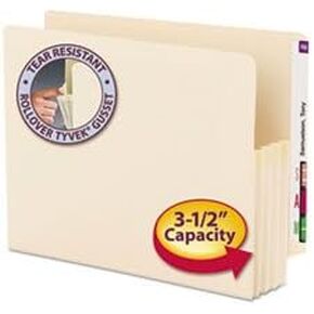 SMD75124 - Smead 75124 Manila End Tab File Pockets with Reinforced Tab