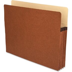 Business Source, BSN65791, Redrope Letter Expanding File Pockets, 25 / Box, Redrope