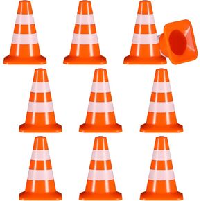 BESPORTBLE 10Pcs Miniature Traffic Cones Educational Road Signs for Sand Table Play Learning and Traffic Simulation Models