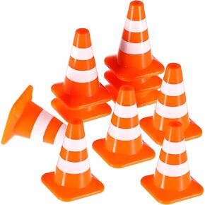YARNOW 10Pcs Miniature Traffic Cones Educational for Road Construction Signs for Sand Table Play Traffic Themed Parties