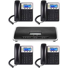 Grandstream GXP1625 IP Phone 4-Units with UCM6202 2 Port IP PBX Gigabit…