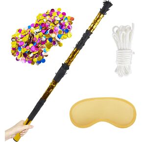 PCFING 30 Inch Piñata Stick Kit Purple, with Blindfold, Rope, and Confetti in Kuwait