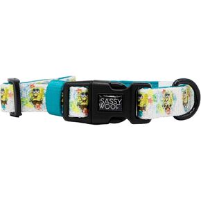 Dog Adjustable Harness - Spongebob Squarepants™ Bikini Bottom - XL, Breathable Mesh, No Pull Design with Two D-Rings, Perfect for X-Large Dogs - Officially Licensed