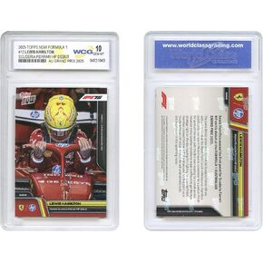 2025 Topps Now Formula 1 Lewis Hamilton Ferrari Grand Prix Debut Card #12 - Graded GEM Mint 10