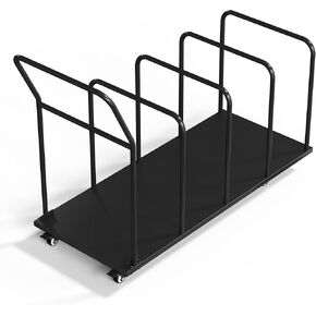 Carton Stand, Steel Carton Storage Cart with Wheels, Portable Carton Storage Rack for Boxes, Floor Standing Carton Storage Organizer Cart for Home Warehouse Supermarket