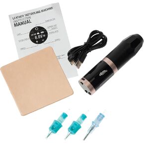 Weaver Leather Supply Tattooling™ Leather Embosser, Wireless Low Vibration Stamping Tool, Leathercraft Tool for Creating Tattoo-Like Designs
