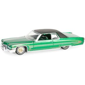 Collectibles Greenlight 63060-E California Lowriders Series 5-1971 Caddy Coupe DeVille – Green and Gold 1/64 Scale Diecast