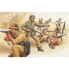 ITALERI ITA6076 510006076-1:72 WW2 Deutsche Afrika Truppengattung Africa Model kit, Brown