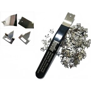 Glazier Point Driver and 120 Glazier Points,Installation Fixing Tool for Wooden Framing Backing Sashes Glass