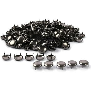 200pcs 4mm الفضة مستديرة الأزرار مسامير رأس البسلات الصخرية ديي ديي الجلود ، والملابس ، والأكياس ، والأحذية ، والأساور