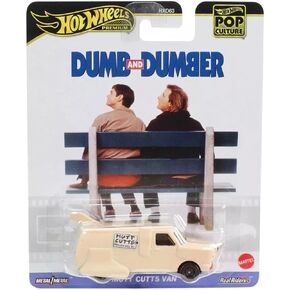 Hot Wheels Premium Pop Culture Dumb and Dumber Mutt Cutts Van, Die-Cast Metal Collection, Real Riders JBL80