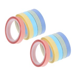 STOBOK 10rolls Transparent Writable Removable Sticky Tape of Highlighter Tape for Annotating Books and Notes Clear Adhesive Index Tabs for School and Office Use