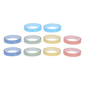 Housoutil 10Rolls Removable Highlighter for Book Annotation Clear Index Tabs for School Supplies with Design