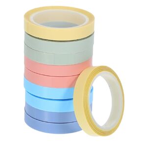 ARTIBETTER 10Rolls Writable Transparent Adhesive Sticky Tape Removable Highlighter Tape for School Wall Safe Sticky Index Tabs Clear Annotation Markers Each