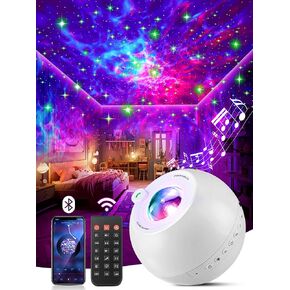 Star Projector Galaxy Light,15 Color+15 White Noise+Bluetooth Galaxy Projector for Bedroom,Kids Night Light for Kids,Teen Girl Room Decor for Teen Girls Gifts,Party Star Lights,Room Lights for Bedroom