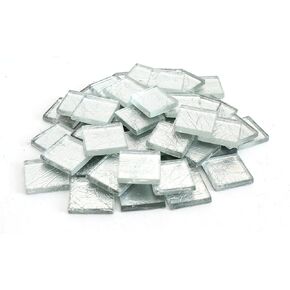 Milltown Merchants 3/4 Inch (20mm) Foil Mosaic Tile, 1 Pound (16 oz. Bag) (1 Pound, Black)