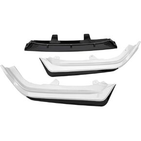 Spoiler Separator, Front Bumper Lip Spoiler Splitter Deflector Guards Body Kit Car Auto Accessories 7 Styles Compatible with Honda Accord 10.5th Gen 2021-2022(Bright Black C)