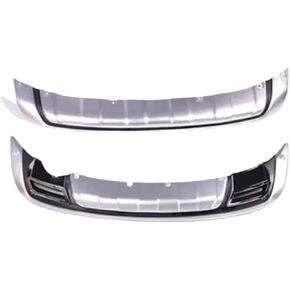 Spoiler Separator, 2 pcs Front ABS Chrome Rear Bumper Guard Protector Skid Plate Compatible with Kia Sportage R 2010 2011 2012 2013 2014