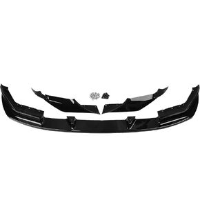 Spoiler Separator, Compatible with BMW F90 M5 Competition 2018 2019 2020 Front Bumper Spoiler Lip Carbon Fiber Look/Gloss Black Lower Splitter Blade Body Kit(Carbon Fiber)
