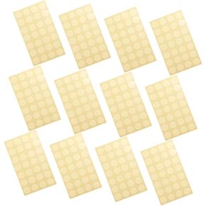 HOMSFOU 12sheets Self-Adhesive Binder Reinforcement Stickers for Paper Hole Reinforcement Rings for Loose Leaf Embossing Stickers Labels
