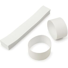 Pack of 400 Money Bands for Cash, Money Wrappers for Bills to Organize Cash - Self-Adhesive Money Straps, 8 Colors