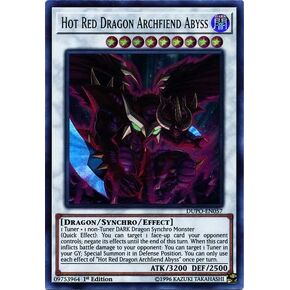 Yu-Gi-Oh! - Hot Red Dragon Archfiend Abyss - DUPO-EN057 - Ultra Rare - 1st Edition - Duel Power