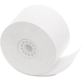 PM Company 18990 Single Ply Cash Register/POS Rolls, 1 3/4-Inch x 150 ft, White, 10/Pack