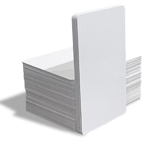 ETECH Depot NFC Card Set – 100-Pcs White NFC Tags – Programmable NFC Tags Compatible with NFC-Enabled Devices – 504Bytes NFC Cards – Printable and Rewriteable Blank Cards