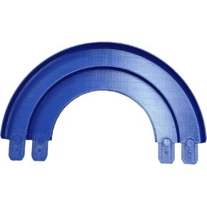 Track Connectors Pieces Compatible with Hot Wheels,180 Degree 2 Lane,Size L+XL,1 Pack