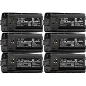 Cameron Sino (6Pack) Battery for Mot'orola RMM2050 RMU2040 RMU2080 RMU2080d RMV2080 XT220 XT420 XT460,fits PMNN4434 A R 2200mAh