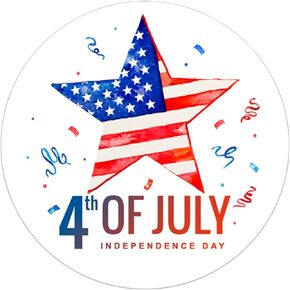 4 of July Stickers for Envelopes, Round 4th July Patriotic Envelopes Stickers, Independence Day Sticker for Kid Candy Goodie Envelope Seals Card Fourth of July Party Decor, 360 PCS