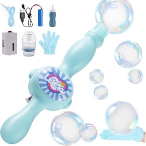 Colorful Smoke Bubble Machine, Elastic Bubble Fog Wand, Magic Interactive Fog Smoke Bubble Maker with Elastic Bubbles & Smoke Effect