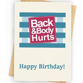 Funny Birthday Card, Happy Birthday Gifts for Men, Women, Husband, Wife, Mom, Dad, Grandma, Friends, Family, Anyone, Unique Birthday Decoration
