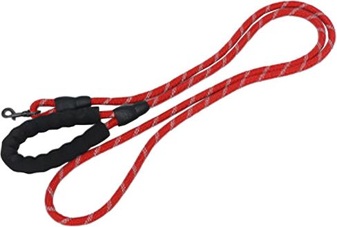 1/2 in Dog Leash Reflective Heavy Duty Rope for Medium Large Dogs, 6.5 FT with Handle, Red in Saudi Arabia