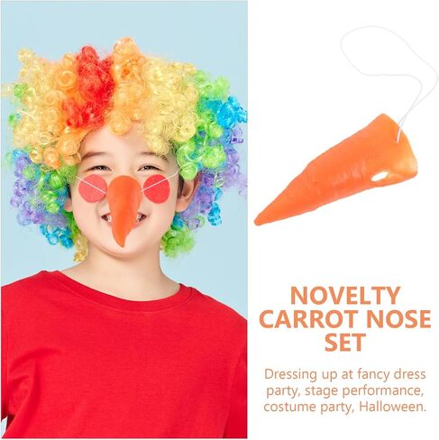 Hemoton Snowman Cosplay Cosplay Carrot Nose for Christmas Assume Party Associory Props Snowman Props ، Orange ، 4.33 × 6.29 × 1.57 بوصة in Kuwait
