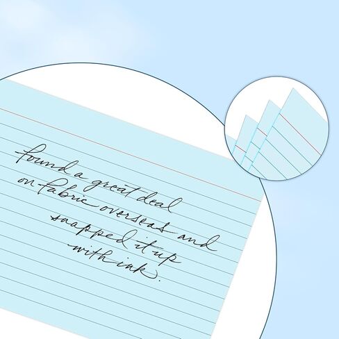 250 Count Index Cards 3x5 Inch 180gsm Heavy Weight Colored Flash Card (50 Sheets Each), Note Taking for Students, Teachers, Professionals, Study Note Cards for Office Home School in Kuwait