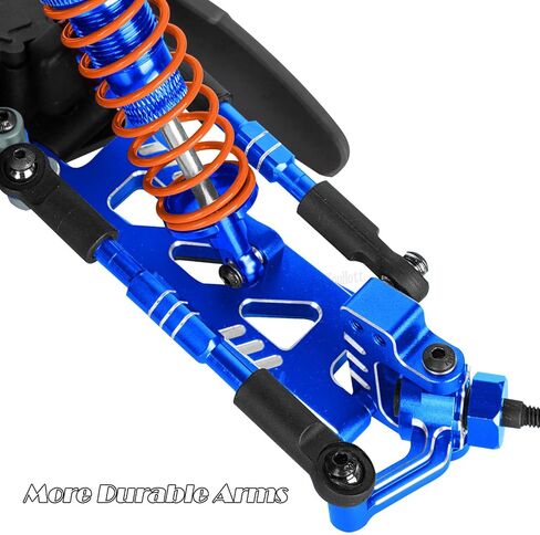 ترقيات ذراع التعليق الألومنيوم RC جزء لـ ECX 1/10 2WD Ruckus ، AX ، BRUTUS ، الدائرة ، AMP MT ، AMP DB ، AMP CRUSH ، K&N Torment ، سبيكة 4pcs الأمامية الخلفية Arms Up ، Red. in Saudi Arabia
