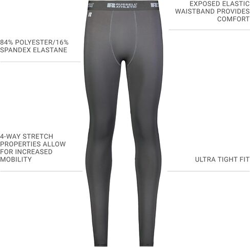 Russell Athletic Men's Coolcore Compression Full Length Tight in Saudi Arabia