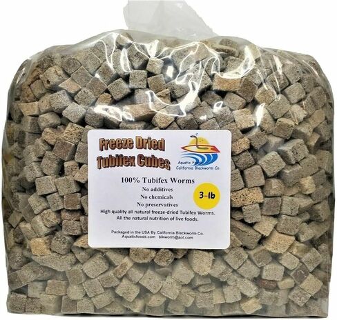 Aquatic Foods Inc. Rilrims & Tubifex Freeze Cube Mix ، للأسماك البحرية ، جميع الأسماك الاستوائية ، cichlids ، القرص ، رباعي الأسماك ، السمك الذهبي ، أسماك الملاك ، سمك السلور ، الأحواض ... 1/4 رطل in Kuwait
