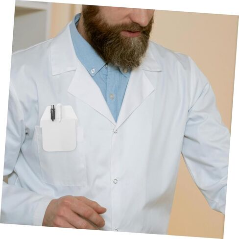 Angoily 5pcs Pvc Pen Holder Organizers for Shirts Lab Coats and Doctors Pocket Protectors for Ink Stains Practical Sleeves for Office Hospital Use in Saudi Arabia