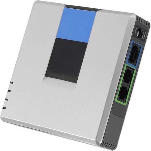 Unlocked VoIP Gateway, Internet Phone Adapter with 2 Ports for Voice Over IP Comes with a Network Cable, SIP V2 Protocol Support (US Plug) in Saudi Arabia