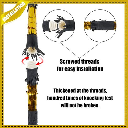 PCFING 30 Inch Piñata Stick Kit Purple, with Blindfold, Rope, and Confetti in Kuwait