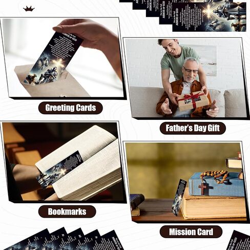 100 PCS Armor of God Wodmarks Gifts Gifts Higts Bible Bible Bible Starks Bulk Bulk Christian Gospel Mission Cards for Class the the the the the the the the school school school sabbath (Silver Black) in Saudi Arabia