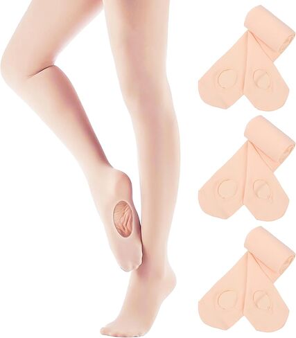 Dancing Kitty ballet tights for girls baby soft dance tights convertible tights professional dance tights 3 pairs 7D57 in Saudi Arabia